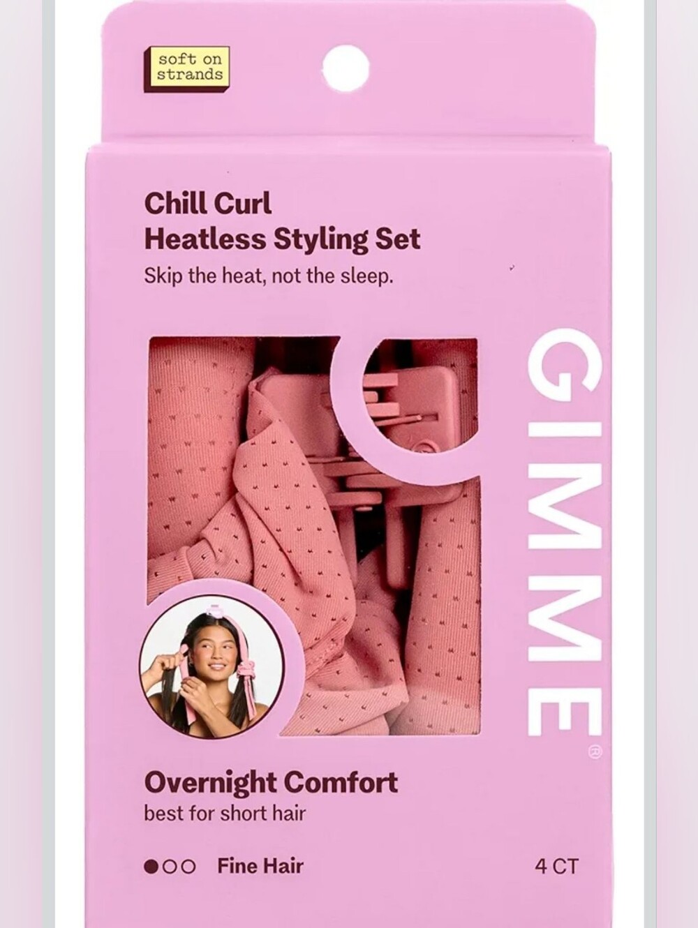 Gimme Beauty Chill Curl Heatless Styling Set - Fine Hair, 4 Count